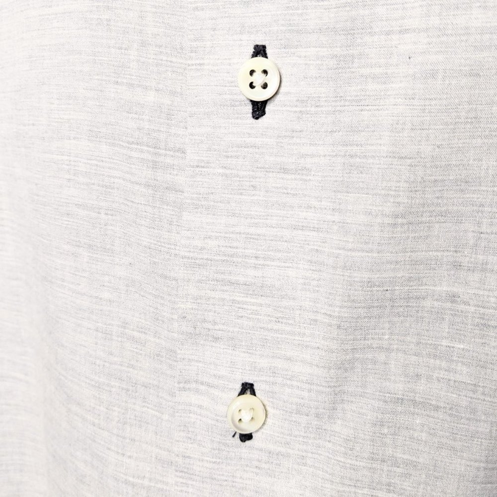 Holland & Sherry Custom Gray Button Up L/S Shirt - image 4